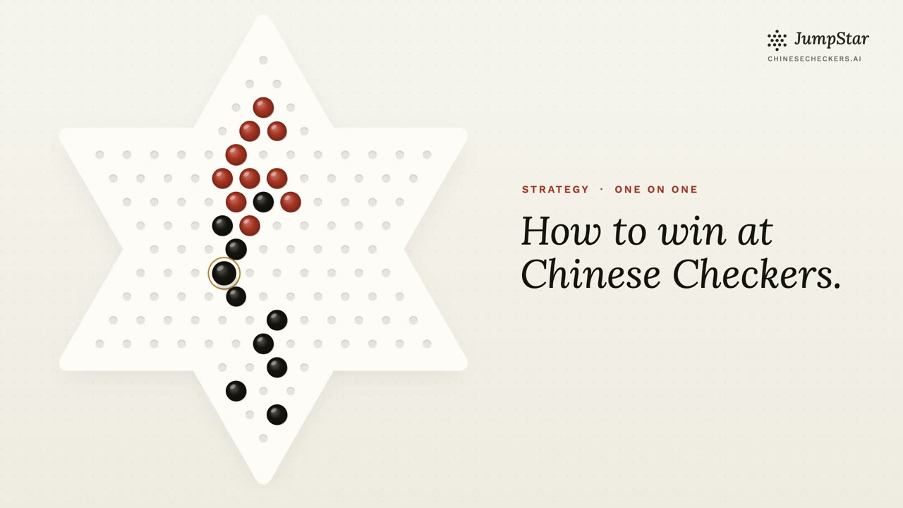 Video: how to win at Chinese Checkers, two-player strategy